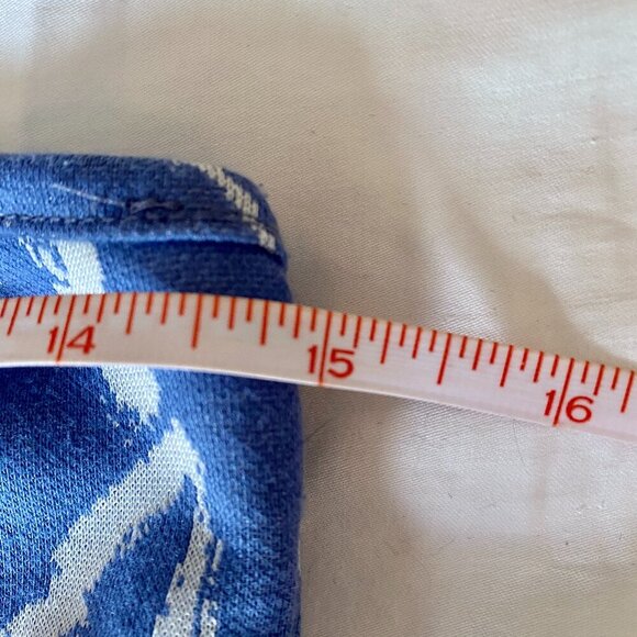 Blue and White Marble Swirl Side Cut Out Mini Party Dress - Picture 8 of 11